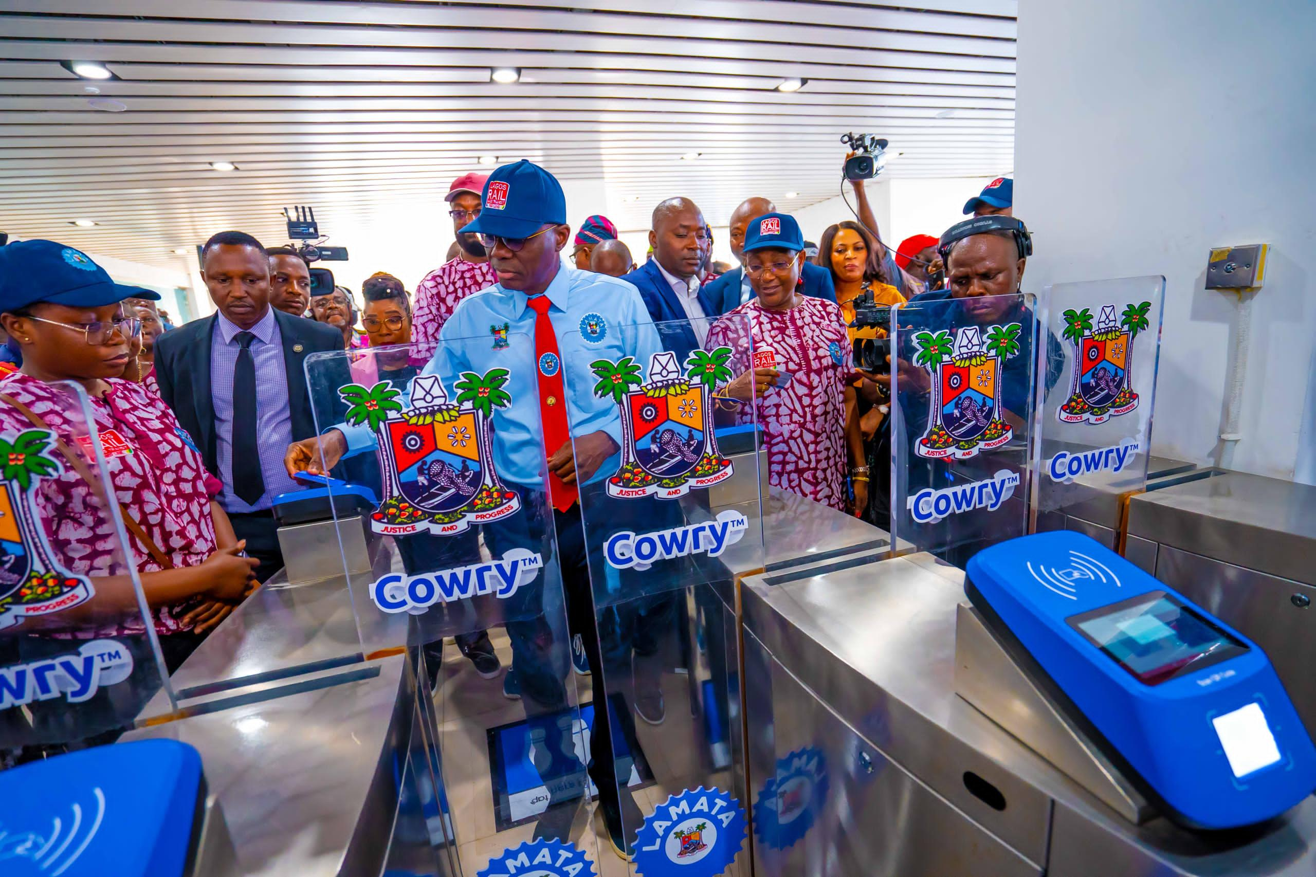 SANWO-OLU'S INAUGURAL TRIP KICKS OFF LAGOS RED LINE'S COMMERCIAL OPERATIONS